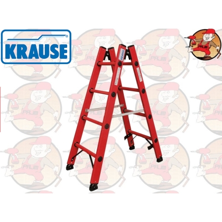819703 KRAUSE drabina dwustronna ze szczeblami komplet tworzywo sztuczne 2x4 szczebli